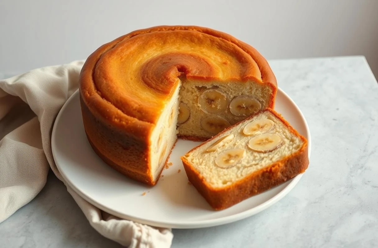 Bolo de Banana Invertido: Receita Caseira Fofinha e Irresistível Imagem de Destaque