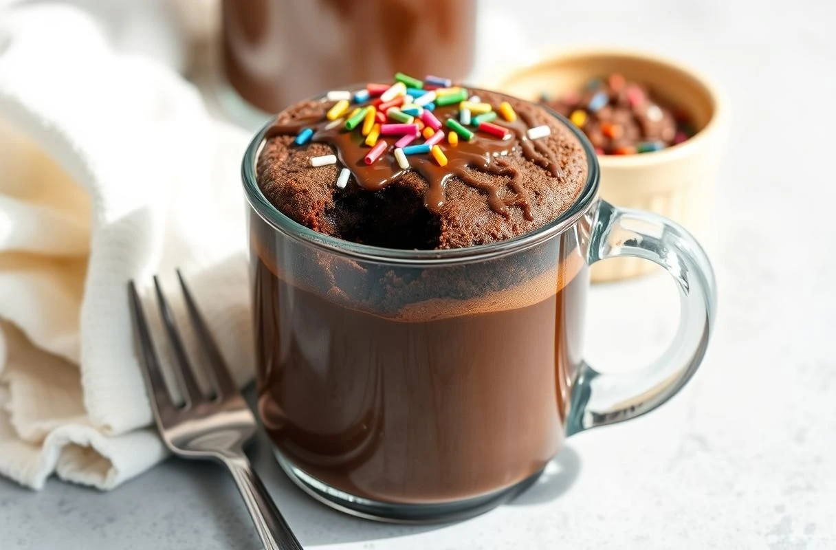 Bolo de Caneca No Micro ondas Imagem de Destaque