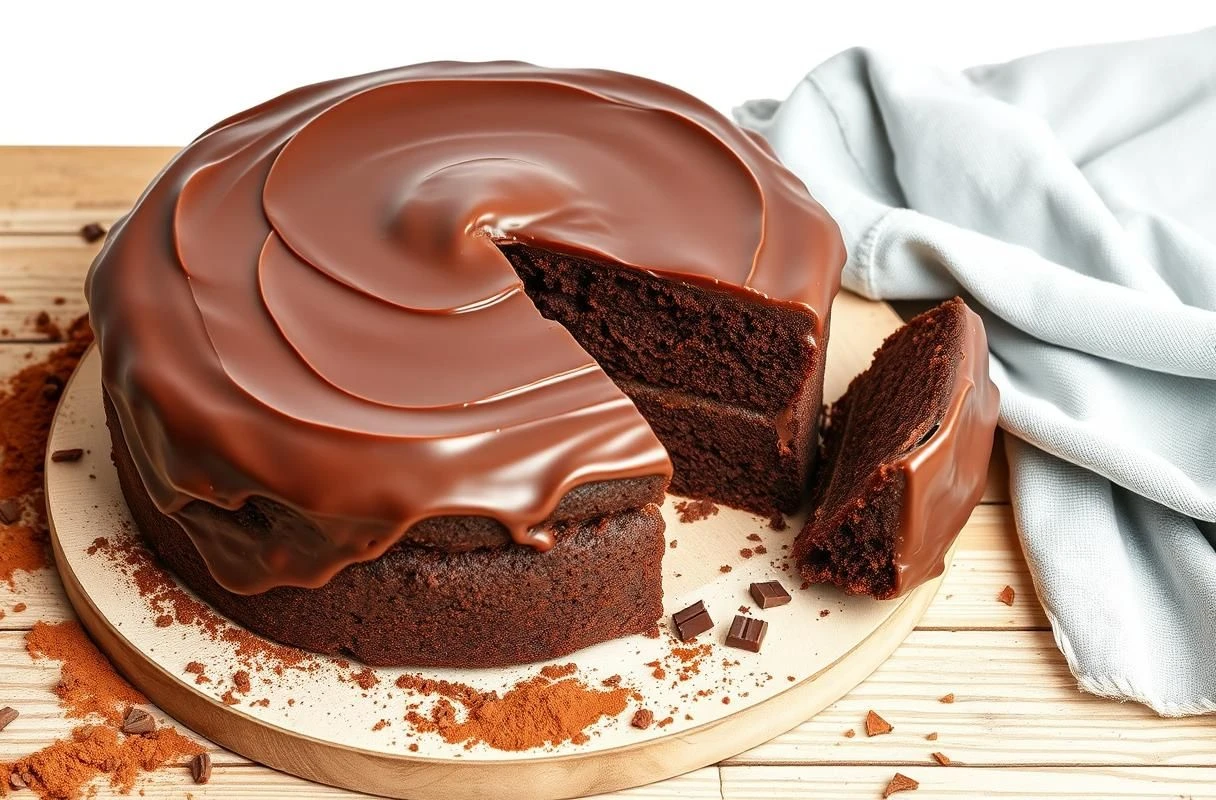 Bolo de Chocolate Simples Liquidificador