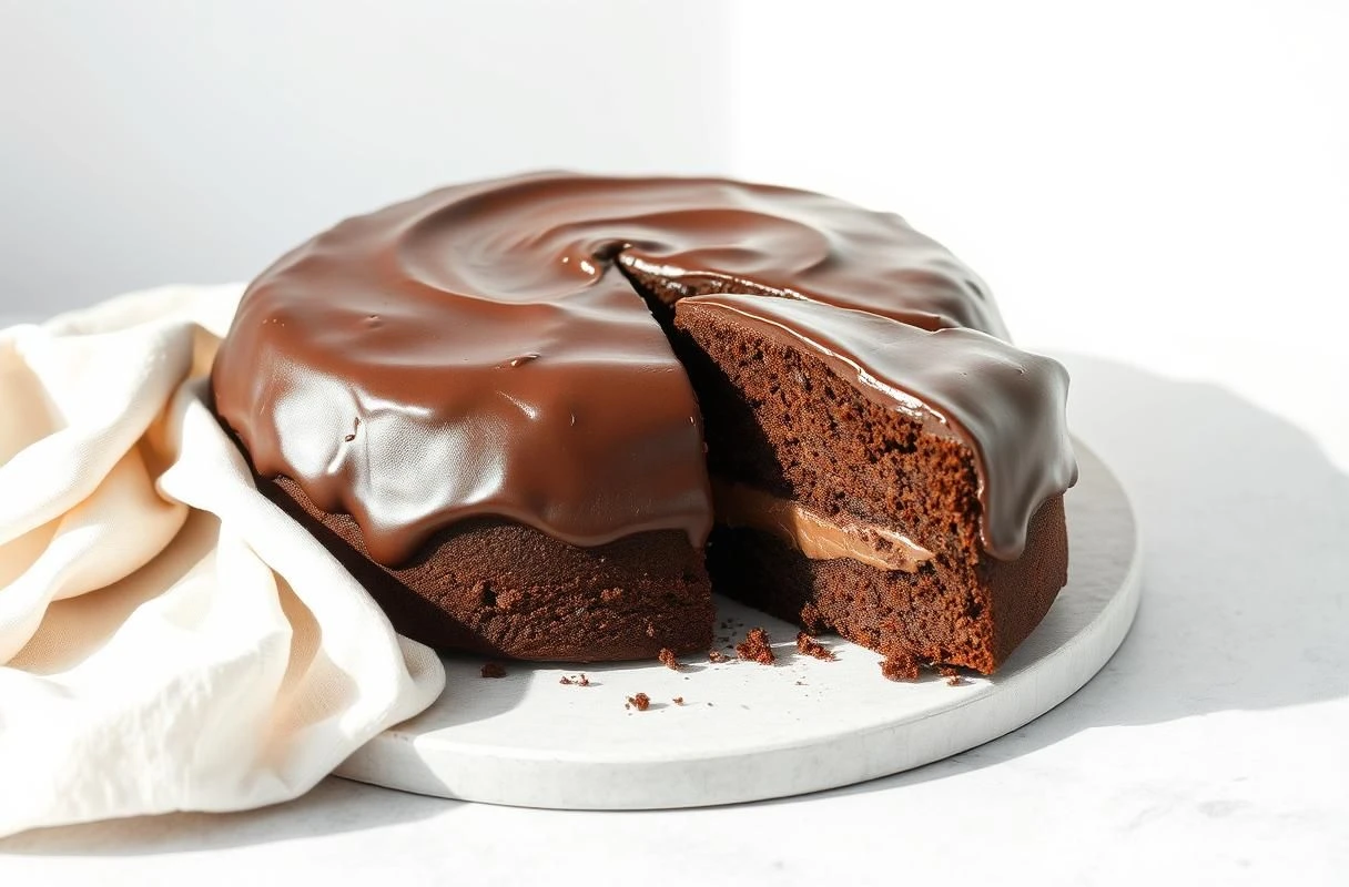 Bolo de Leite Condensado com Chocolate Imagem de Destaque