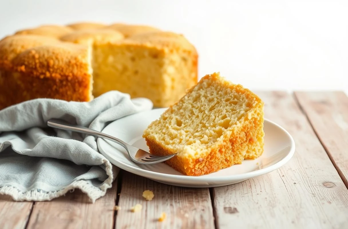 Bolo de Maisena Fofinho e Fácil para seu Lanche Imagem de Destaque