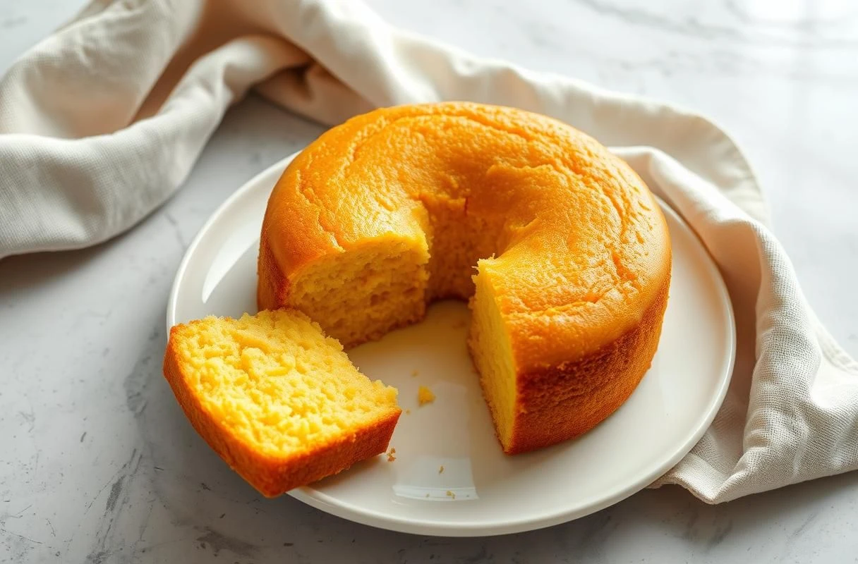Bolo de Milho de Lata com Farinha de Trigo