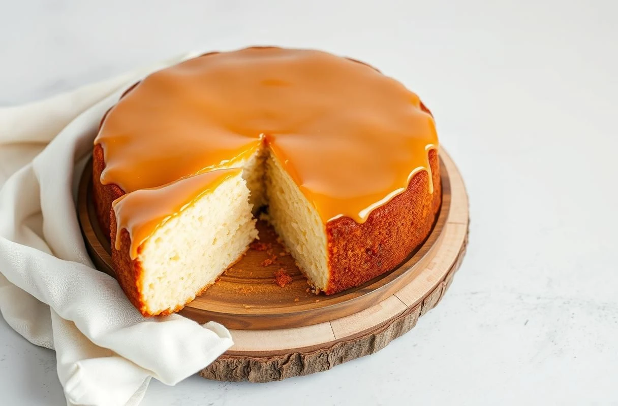 Bolo de Tapioca com Leite Condensado Cremoso e Irresistível Imagem de Destaque