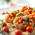 Bruschetta de Tomate Tradicional e Irresistível para Você Imagem de Destaque