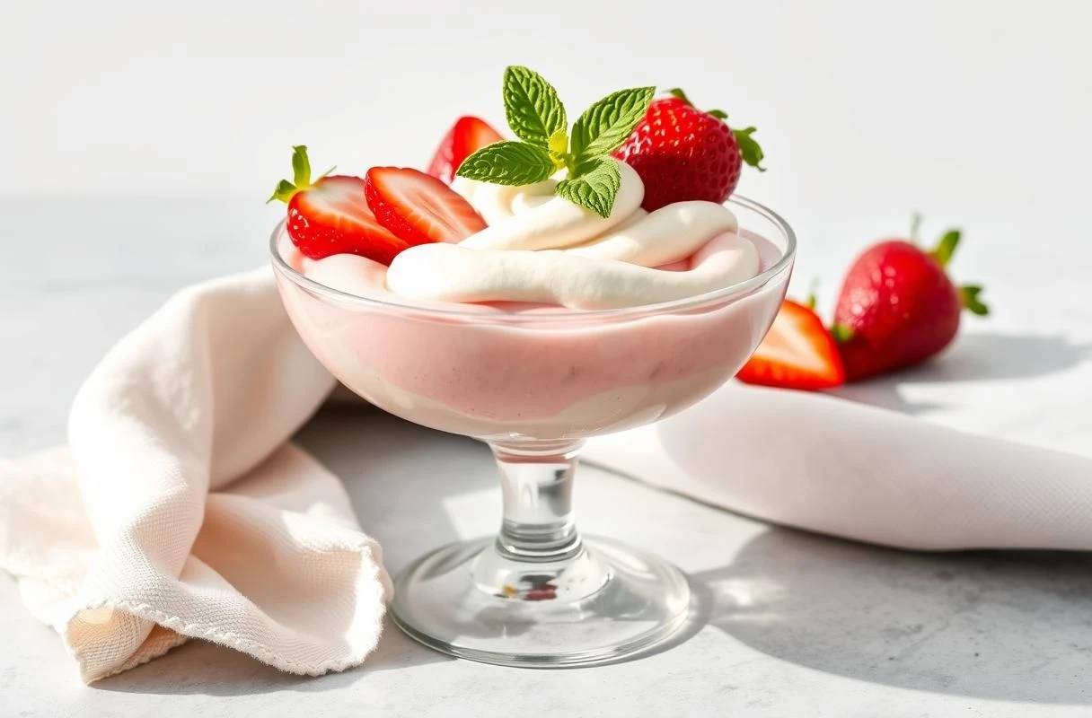 Mousse de Gelatina com Creme de Leite: Sobremesa Cremosa e Fácil Imagem de Destaque